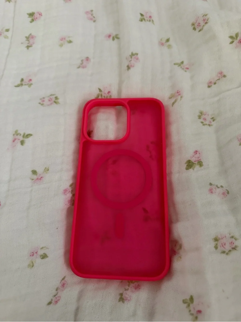 Pink MagSafe-Compatible Silicone Phone Case